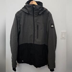 Quiksilver Men's Gray and Black Jacket